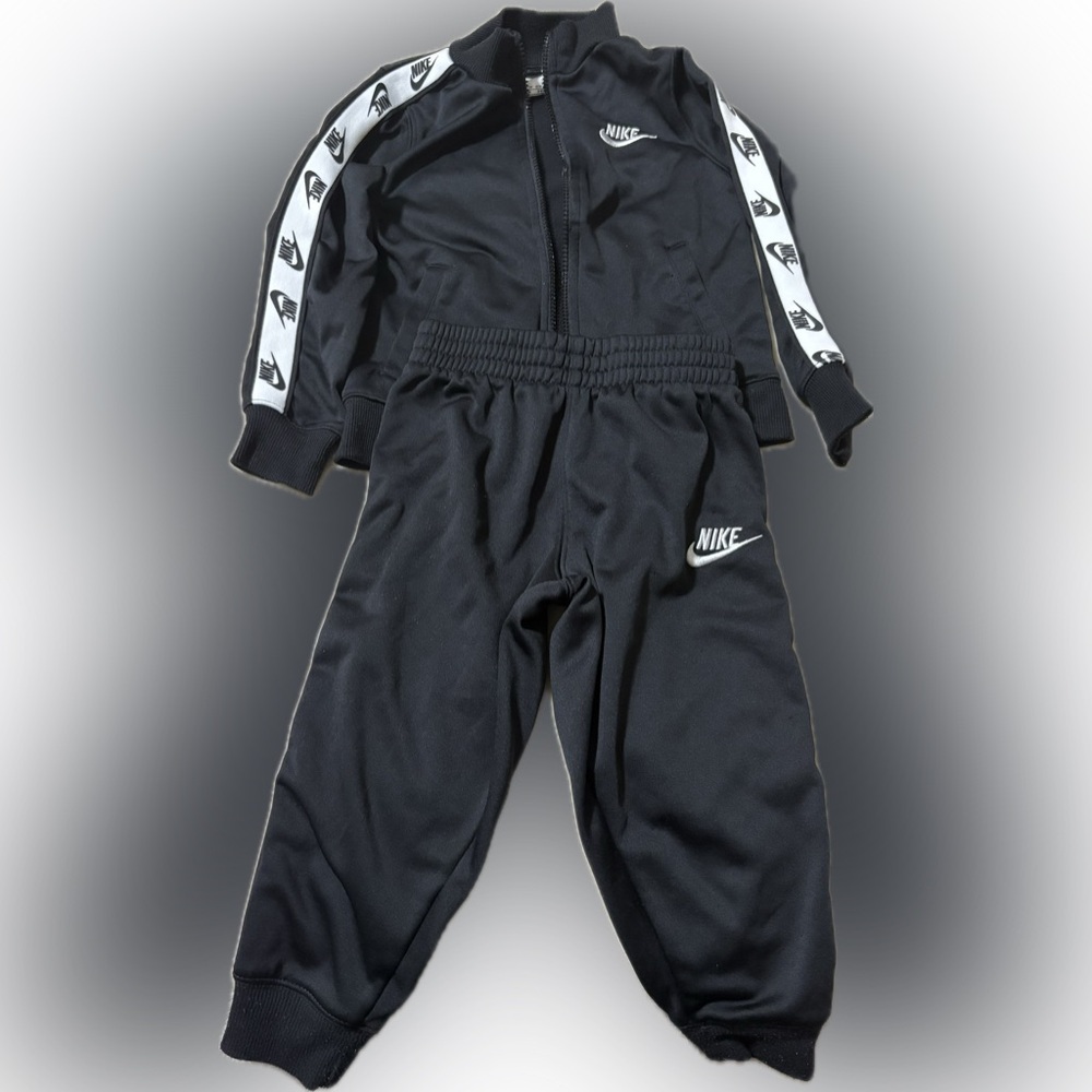 Nike Kids’ Black Tracksuit – Jacket & Pants Set (Size: 4 xs
